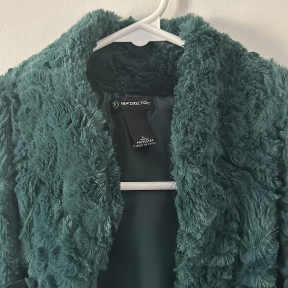 New Directions Women’s‎ Green Open Vest Large - Picture 2 of 5